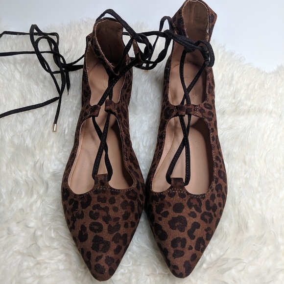 ballerina shoes leopard print